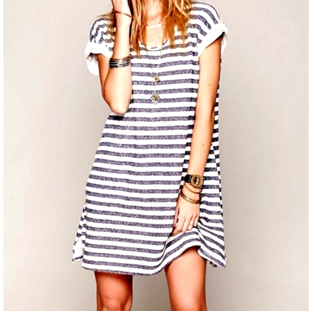 Free People Striped Mini-Dress